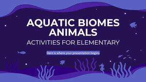 Aquatic Biomes Animals Activities for Elementary