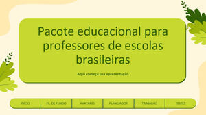 Pachet de educație școlară braziliană pentru profesori