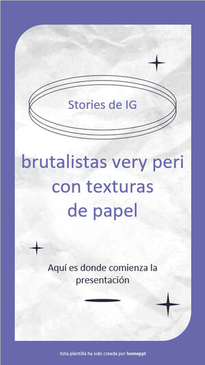 Brutalist Very Peri & Craft Texture IG Stories