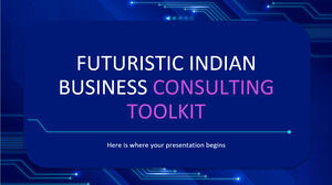 Kit de herramientas de consultoría empresarial india futurista