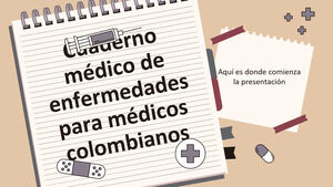 Quaderno medico delle malattie per i medici colombiani