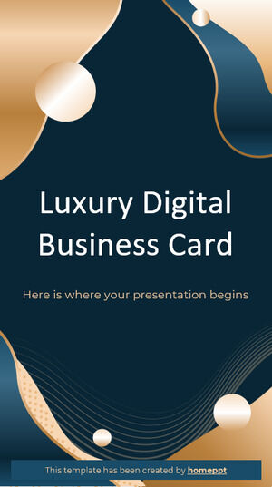 Luxury Digital Business Card