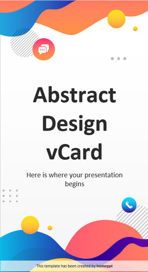 vCard abstrakcyjny projekt