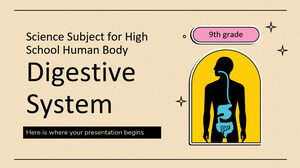 Disciplina de Ciências do Ensino Médio - 9º ano Corpo Humano. Sistema digestivo