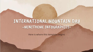 国際山の日のミニテーマのインフォグラフィック