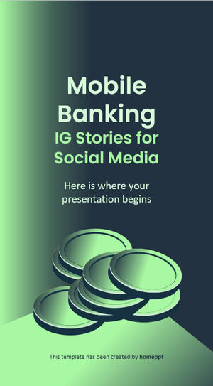 Мобильный банкинг IG Stories для социальных сетей