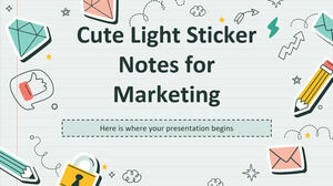Simpatiche note adesive leggere per il marketing