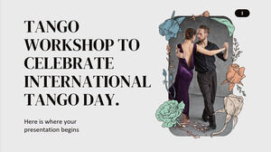 Atelier de tango pentru a sărbători Ziua Internațională a Tangoului