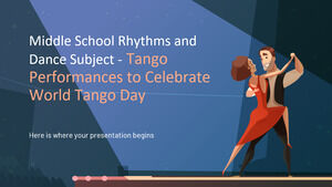 중학교 리듬과 댄스 과목 - 세계 탱고의 날 기념 탱고 공연