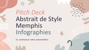 Soyut Memphis Stili Pitch Deck Infographics