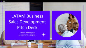 Pitch Deck de desarrollo de ventas comerciales de LATAM