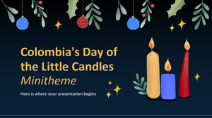 Kolumbiens Tag der kleinen Kerzen Minithema