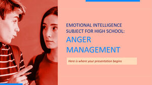 Предмет эмоционального интеллекта для старшей школы: управление гневом