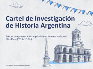 Poster zur argentinischen Geschichtsforschung