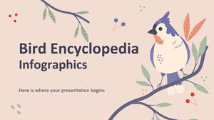Infográficos da enciclopédia de pássaros