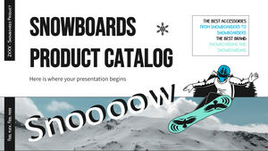 Catálogo de produtos de snowboard