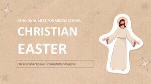 Religione Materia per la scuola media: Pasqua cristiana