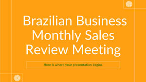 Brasilianisches monatliches Sales Review Meeting
