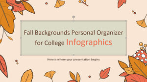 Sfondi autunnali Organizzatore personale per infografiche universitarie