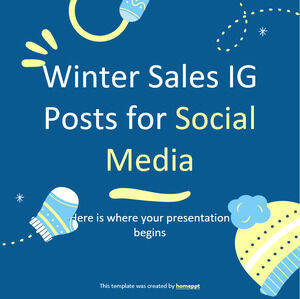 소셜 미디어를 위한 Winter Sales IG 포스트