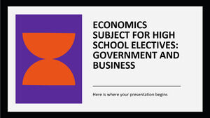 Economie Disciplina pentru opțiunile de liceu: Guvern și afaceri
