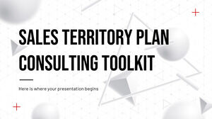Kit de ferramentas de consultoria do plano de território de vendas
