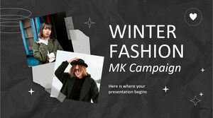 겨울 패션 MK 캠페인