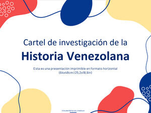 ベネズエラの歴​​史研究ポスター