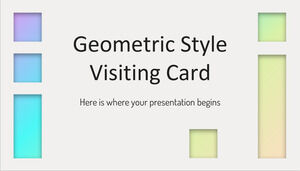 Geometric Style Visiting Card