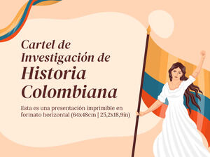 Investigación de la historia colombiana Póster