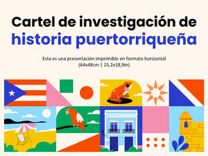 Investigación de la historia puertorriqueña Póster