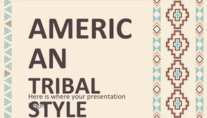 Carte de vizită în stil tribal american