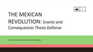 墨西哥革命：事件和后果论文答辩