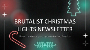 Newsletter sulle luci natalizie brutaliste