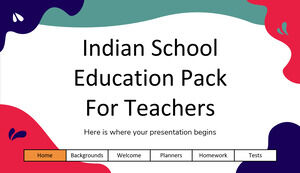 Pacchetto di istruzione scolastica indiana per insegnanti