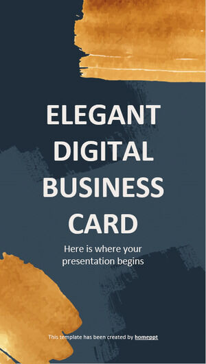 Elegant Digital Business Card