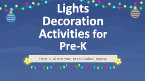 Actividades de decoración de luces navideñas para Pre-K