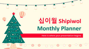 십이월 Shipiwol – Monthly Planner