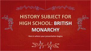 Предмет истории для средней школы: Британская монархия