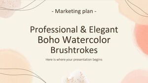 Profesional & Elegan Boho Watercolor Brushstrokes MK Plan