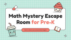 Math Mystery Escape Room для Pre-K