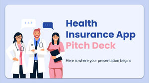 Pitch Deck de la aplicación de seguro de salud