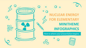 Énergie nucléaire pour l'infographie sur le minithème élémentaire