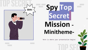 Minitemă de misiune secretă de spionaj