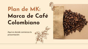 Plan kolumbijskiej marki kawy MK