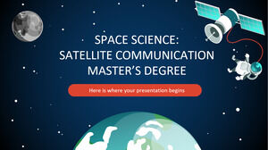 Uzay Bilimi: Uydu İletişimi Yüksek Lisans Derecesi