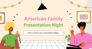 Noite de apresentação da família americana