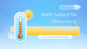 초등 수학 과목 - 1학년: 온도
