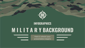 Infografía de fondo militar