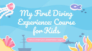 나의 첫 다이빙 경험: 어린이를 위한 코스